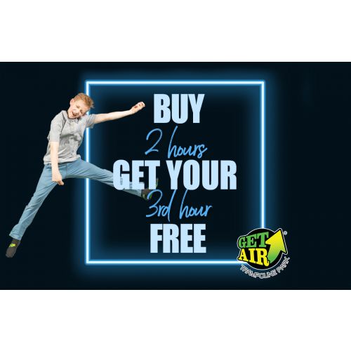Buy 2 hours of jump time, get the 3rd hour free